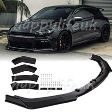 For VW Scirocco TSI 2009-2017 Front Bumper Lip Spoiler Splitter Body Kit Glossy