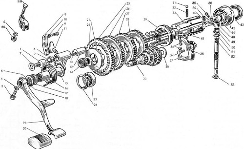 Gear selector spring - , for