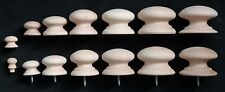 BEECH KNOB,DRAWER KNOBS DRILLED, SCREW, OR SPIGOT, CHOOSE SIZE QUANTITY TYPE*