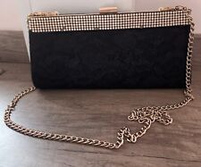 Roland Cartier black diamante evening bag.