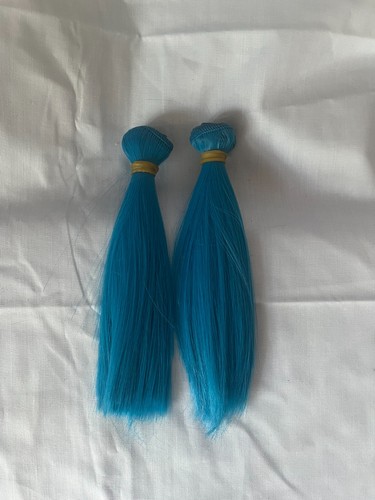 Doll hair for - , blue
