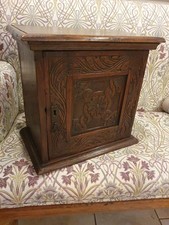 Antique carved oak Spice