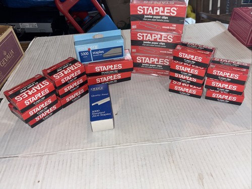 Thousands staples paper - thousands, of