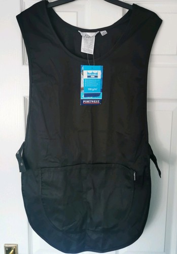 New portwest tabard black size - tabard,