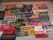 BEER BAR TOWELS MIXED JOBLOT X 50 VINTAGE BEER/LAGER/STOUT/BITTER/CIGARETTES