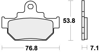 Sbs brake pads front for - brake,