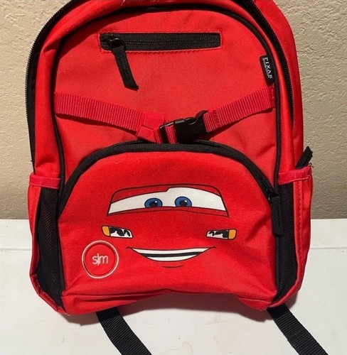 Kids race car backpack - race,