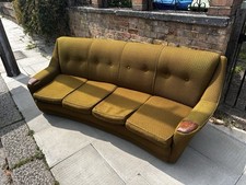 G Plan Mid century Sofa, curved 4 seater. Super rare.