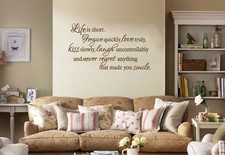Inspirational Wall Quote "Life