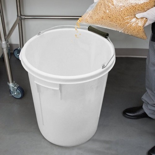 25l white plastic bucket - 25l,