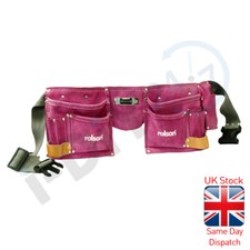 Rolson Pink Leather Tool Belt