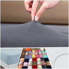 Bed Sheet Jersey Fitted Sheets 100% Cotton Bed Sheet all Sizes