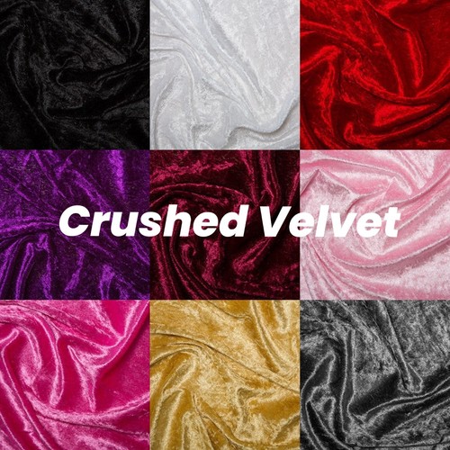 Crushed velvet jersey fabric - crushed,
