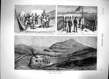 Antique Old Print *3058 1879 Zulu War Rorke'S Drift Fort Helpmakaar Bengough