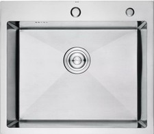 Ibergrif M85545B Black Drop-in Topmount Kitchen Prep Sink