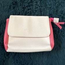 Qatar Airways amenity kit bag, Diptyque Paris. White & Pink Travel Pouch Bag,New
