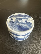 Antique Chinese Blue And White porcelain box 