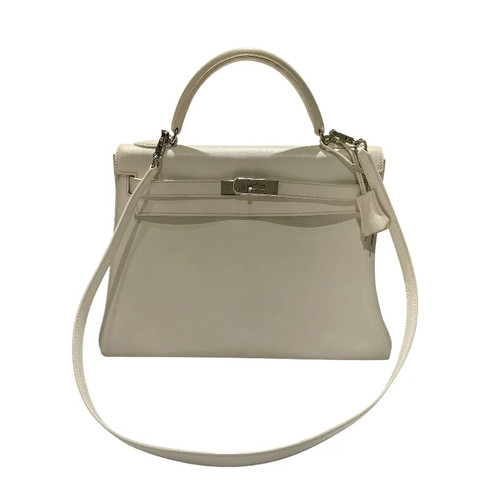 Hermes kelly white shoulder - kelly,