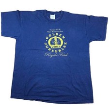 Golden Jubilee Vintage T Shirt Screen Stars XL Oversized Blue Navy UK British