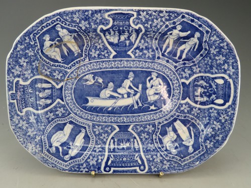 Antique pottery pearlware blue - pearlware,