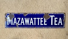 Mazawattee Tea Vintage Enamel