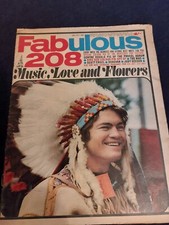 Vintage FABULOUS 208 Magazine 29 JULY 1967 Monkees Bowie Procol Donovan G Best