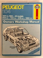 Haynes Manual Peugeot 104 All