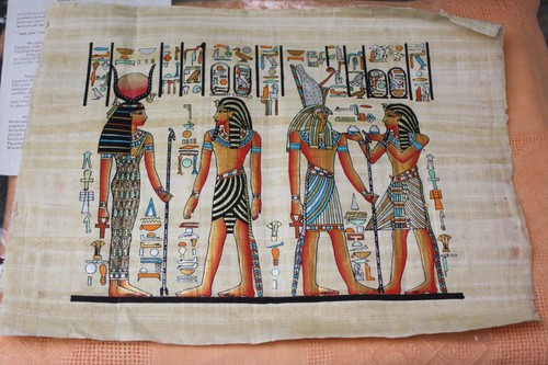 Papyrus egypt horus isis - horus,