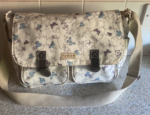 Flutterbyes oilcloth satchel - oilcloth,