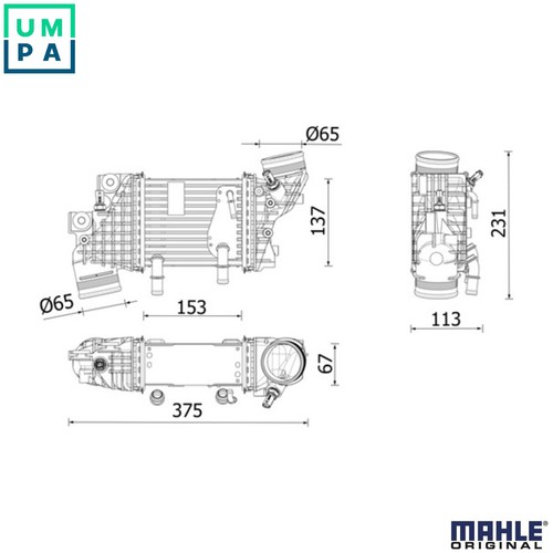 Charge air cooler - ci, 000p