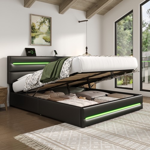 Double 4ft6 ottoman bed - 4ft6, frame