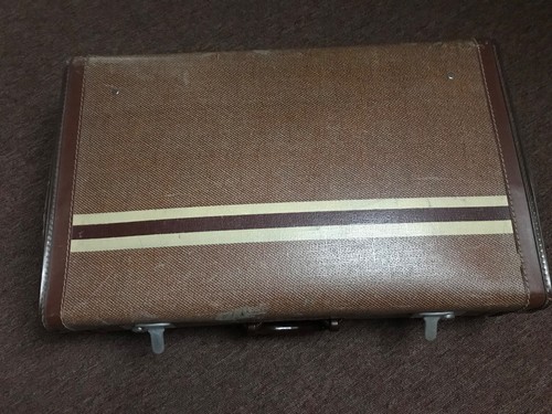 Vintage large suitcase 1950s - vintage,