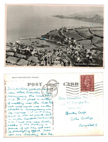 Postcard aerial view of - aerial,