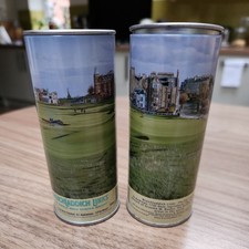 Pair of Bruichladdich Islay Single Malt Minature Empty Tins St Andrews