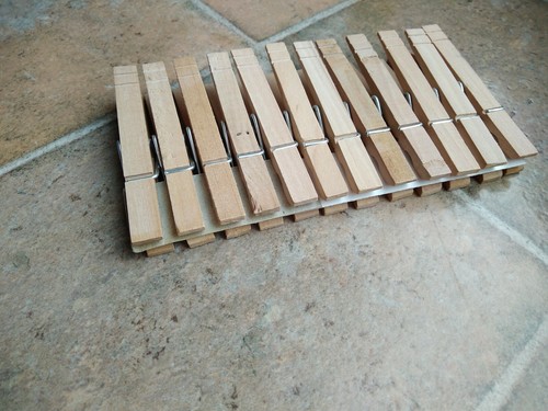 Vintage wooden clothes pegs - clothes,