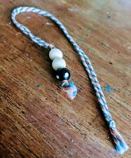 ?Vintage Novelty Wooden Bead Bookmark VGC! B46