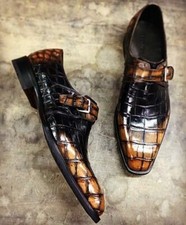 Men Shoes Handmade Shaded Tan