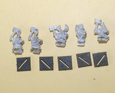Warhammer - Dwarfs - Marauder  5x Classic Metal  Dwarf , Hammerers  Regiment #C