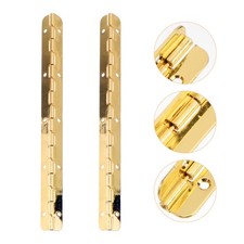 2Pcs brass piano hinge Cabinet Flat Hinge Stainless Steel Continuous H