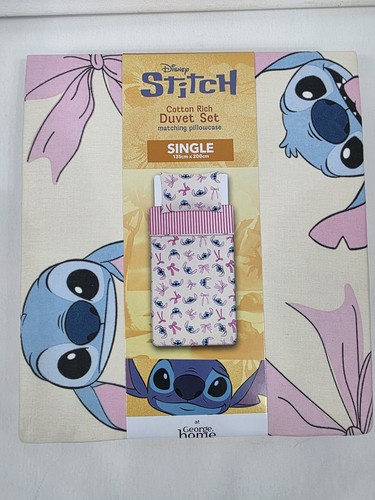 Disney stitch single duvet set - disney,