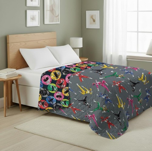 Power rangers twin quilted - rangers,
