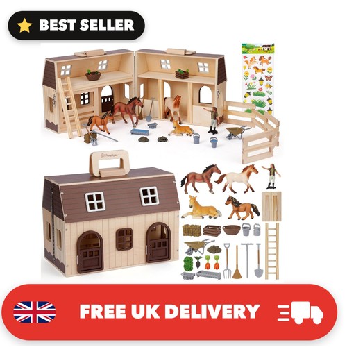 Durable large wooden horse - large,