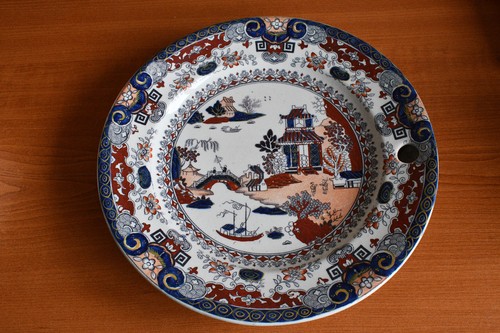 Ironstone water heated plate - ironstone, plate.