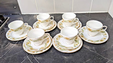 Vintage Duchess green leaves bone china Tea Set 16 piece