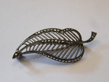 Silver Brooch Openwork Solid