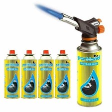 Butane Gas Blow Torch Burner Welding Auto Ignition Soldering BBQ Flame Thrower