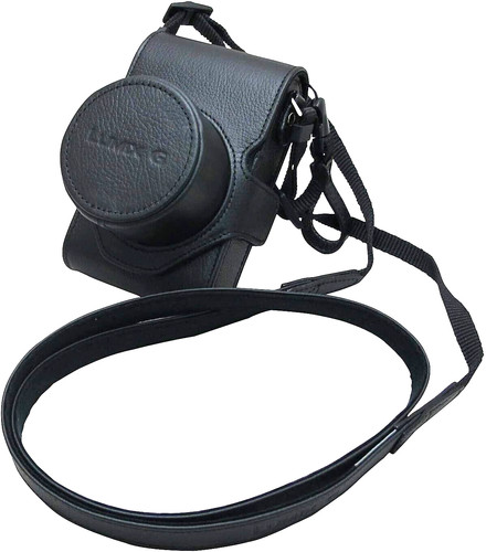 Lumix real leather camera - camera, case