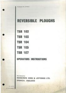 Ransomes tsr102 tsr103 - tsr102, tsr104
