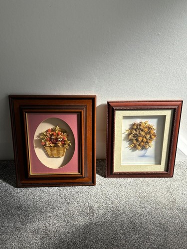 Ornate framed dried flower - ornate,