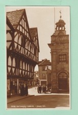 Shropshire postcard - Old Houses, Ludlow - Judges Rp - Unp